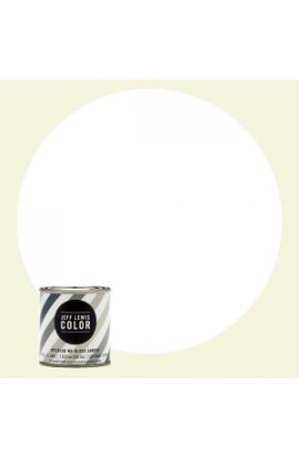 Jeff Lewis Color 8 oz. #JLC610 White Collar No-Gloss Ultra-Low VOC Interior Paint Sample - 108610