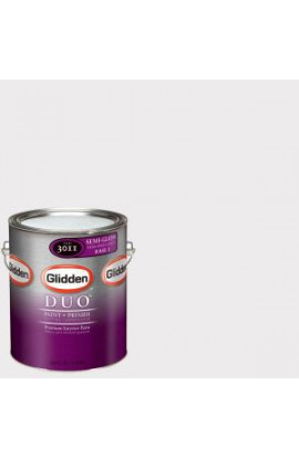 Glidden DUO 1-gal. #GLC04-01S Pink Petal White Semi-Gloss Interior Paint with Primer - GLC04-01S