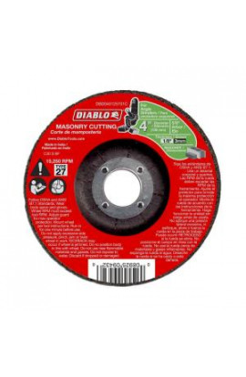 Diablo 4 in. x 1/8 in. x 5/8 in. Masonry Cutting Disc with Depressed Center - DBD040125701C