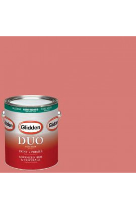 Glidden DUO 1-gal. #HDGR59 Temptation Rose Semi-Gloss Latex Interior Paint with Primer - HDGR59-01S