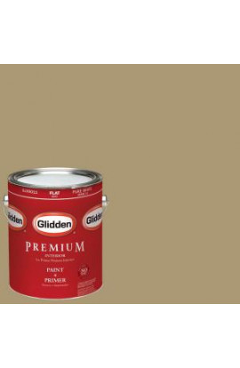Glidden Premium 1-gal. #HDGY52D Olive Twig Flat Latex Interior Paint with Primer - HDGY52DP-01F