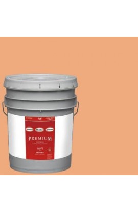 Glidden Premium 5-gal. #HDGO33 Ripe Peach Flat Latex Interior Paint with Primer - HDGO33P-05F