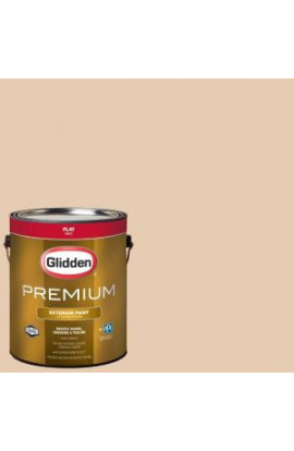 Glidden Premium 1-gal. #HDGWN15D Mayan Tan Flat Latex Exterior Paint - HDGWN15DPX-01F