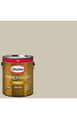 Glidden Premium 1-gal. #HDGWN62 Pacific Khaki Flat Latex Exterior Paint - HDGWN62PX-01F