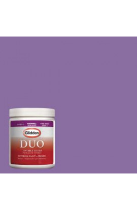 Glidden DUO 8 oz. #HDGV54D Up Tempo Violet Latex Interior Paint Tester - HDGV54D-08D
