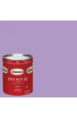 Glidden Premium 1-gal. #HDGV55D Confetti Purple Flat Latex Interior Paint with Primer - HDGV55DP-01F