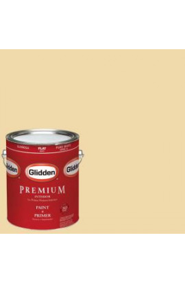 Glidden Premium 1-gal. #HDGY06D Fairest Of Gold Flat Latex Interior Paint with Primer - HDGY06DP-01F