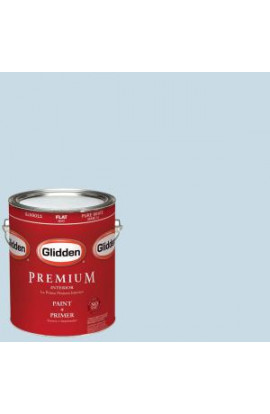 Glidden Premium 1-gal. #HDGB48 Clerestory Blue Flat Latex Interior Paint with Primer - HDGB48P-01F