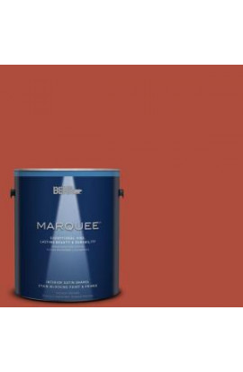 BEHR MARQUEE 1 gal. #MQ4-35 Torch Red One-Coat Hide Satin Enamel Interior Paint - 745301