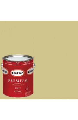 Glidden Premium 1-gal. #HDGG07 Soothing Green Tea Flat Latex Interior Paint with Primer - HDGG07P-01F