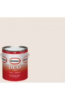 Glidden DUO 1-gal. #HDGO35 Toasted Oatmeal Flat Latex Interior Paint with Primer - HDGO35-01F