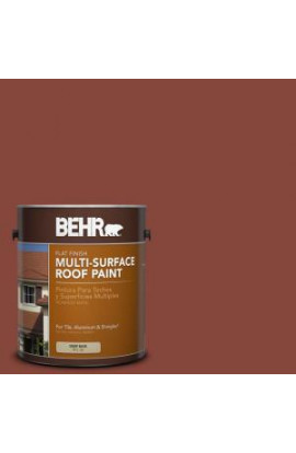 BEHR 1-gal. #RP-26 Spanish Tile Flat Multi-Surface Roof Paint - 06601
