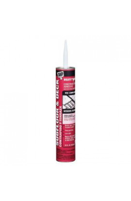 DAP Beats the Nail 28 oz. Subfloor and Deck VOC Compliant Construction Adhesive (12-Pack) - 7079827438