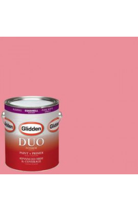 Glidden DUO 1-gal. #HDGR46U Prettiest Pink Eggshell Latex Interior Paint with Primer - HDGR46U-01E