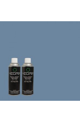 Hedrix 11 oz. Match of 2A41-5 Blue Glaze Flat Custom Spray Paint (2-Pack) - F02-2A41-5
