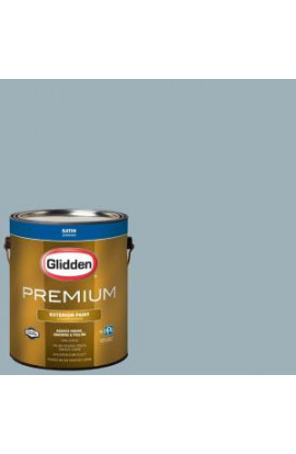 Glidden Premium 1-gal. #HDGCN32D Soft Traditional Blue Satin Latex Exterior Paint - HDGCN32DPX-01SA