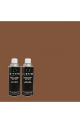 Hedrix 11 oz. Match of PPU3-19 Moroccan Henna Flat Custom Spray Paint (2-Pack) - F02-PPU3-19